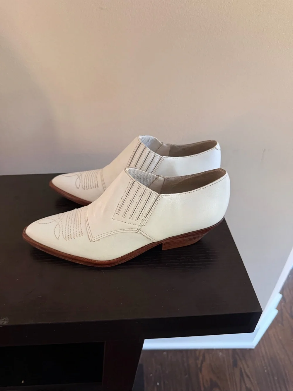 Vintage Circle S Brand Western-Inspired Ankle Boots